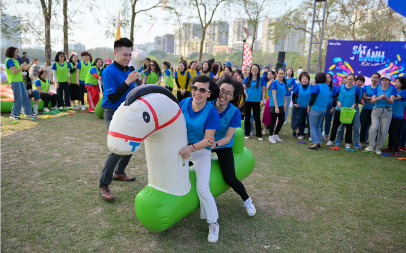 C&aacute;c tr&ograve; chơi do Sen Xanh tổ chức đều mang t&iacute;nh gắn kết đồng đội, đ&uacute;ng với tinh thần của chương tr&igrave;nh