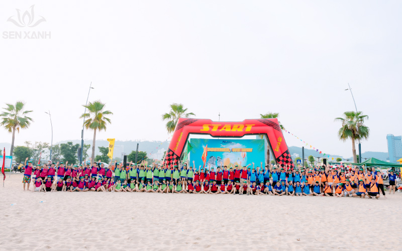 Phần Khởi động v&agrave; Xếp chữ được c&aacute;c th&agrave;nh vi&ecirc;n NITTO Việt Nam h&agrave;o hứng tham gia