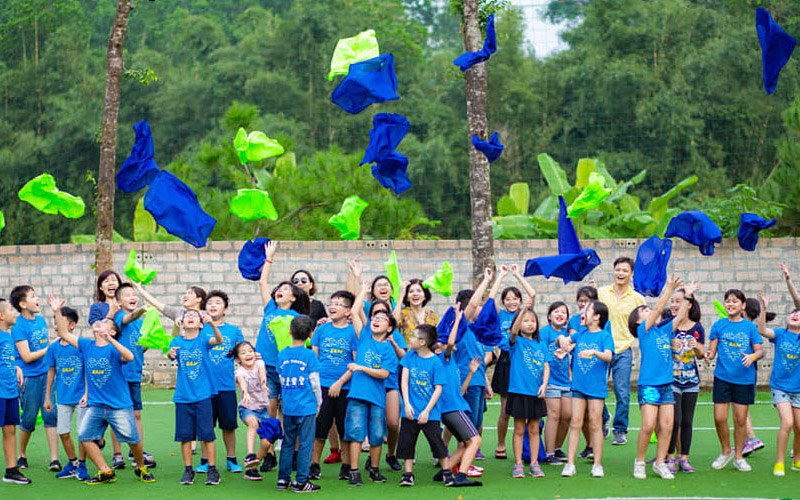 Tổ chức chương tr&igrave;nh Team Building gi&uacute;p c&aacute;c em c&oacute; gi&acirc;y ph&uacute;t nghỉ ngơi