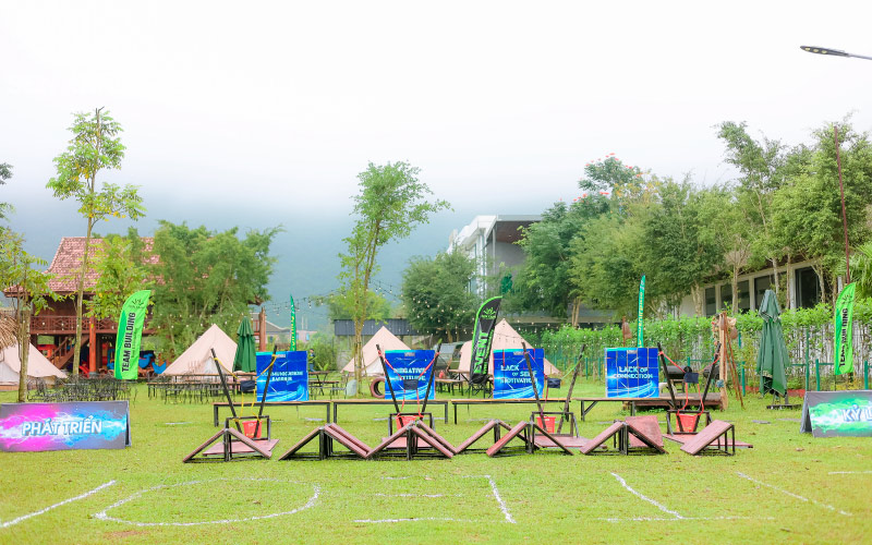 Phần thi bắn cung đồng đội thử th&aacute;ch sự tập trung