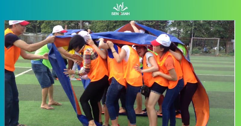 Top 15 trò chơi team building đông người vui nhộn Bánh Xe Ma Thuật