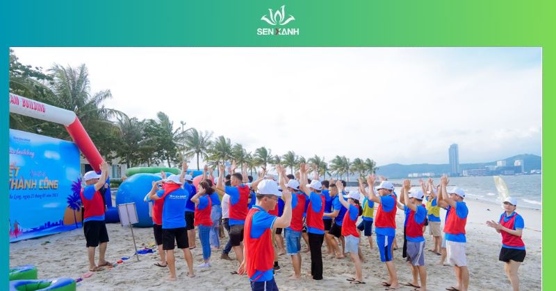 Top 10 trò chơi Teambuilding liên hoàn cực vui năm 2025 Trò chơi này không chỉ giúp rèn luyện sức mạnh thể chất mà còn phát triển tinh thần đồng đội và sự kiên trì.