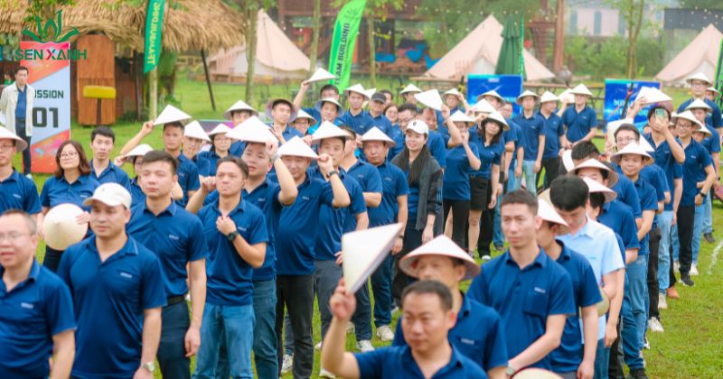 Chia đội chơi teambuilding 