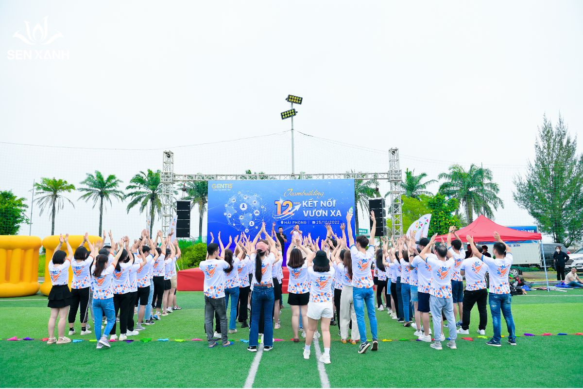 Sân cỏ sân bóng teambuilding gentis