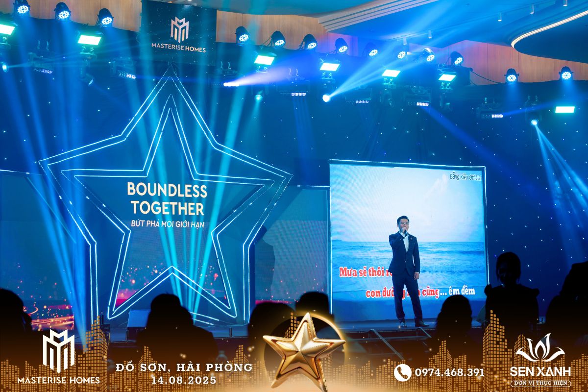 Tổ chức Gala Dinner 2025 - Masterise Homes - BOUNDLESS TOGETHER - Bứt phá mọi giới hạn Cán bộ nhân viên nhà hát trong chương trình