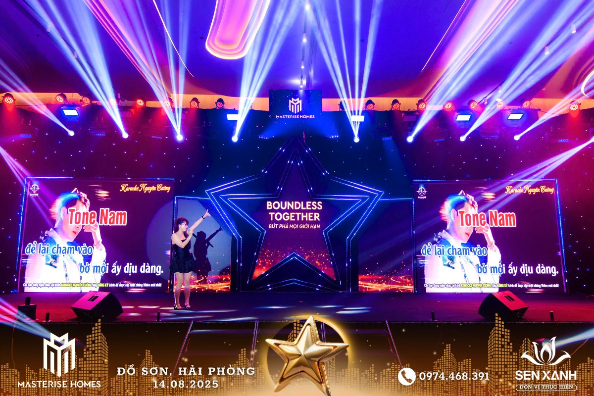 Tổ chức Gala Dinner 2025 - Masterise Homes - BOUNDLESS TOGETHER - Bứt phá mọi giới hạn Chương trình karaoke Gala