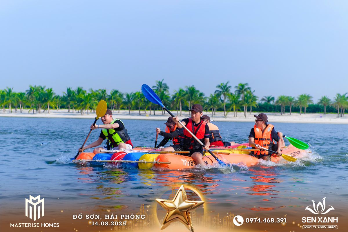 Tổ chức Teambuilding 2025 - Masterise Homes - Đồ Sơn Hải Phòng - Bứt phá giới hạn – Chinh phục đỉnh cao Đua thuyền phao trên biển