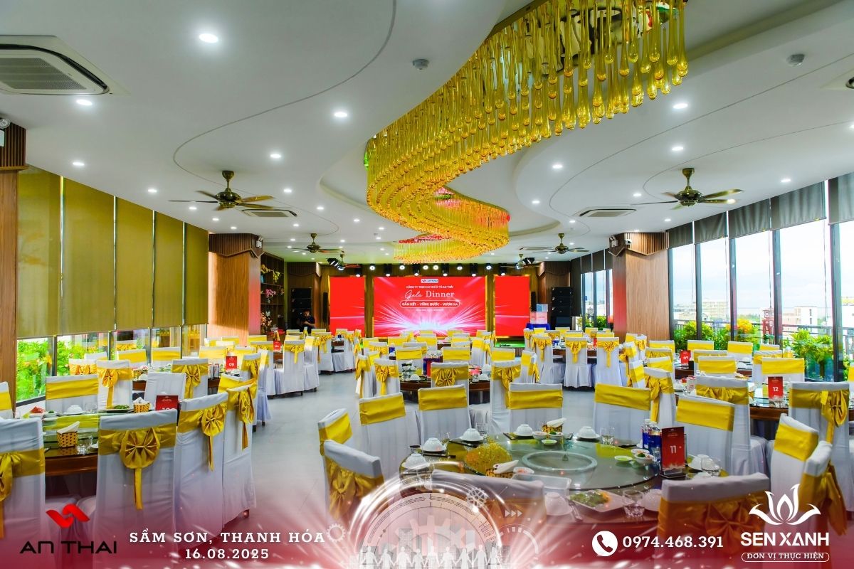 Tổ chức gala Dinner 2025 - An Thái - Gắn kết - Vững bước - Vươn xa gala Dinner công ty An Thái