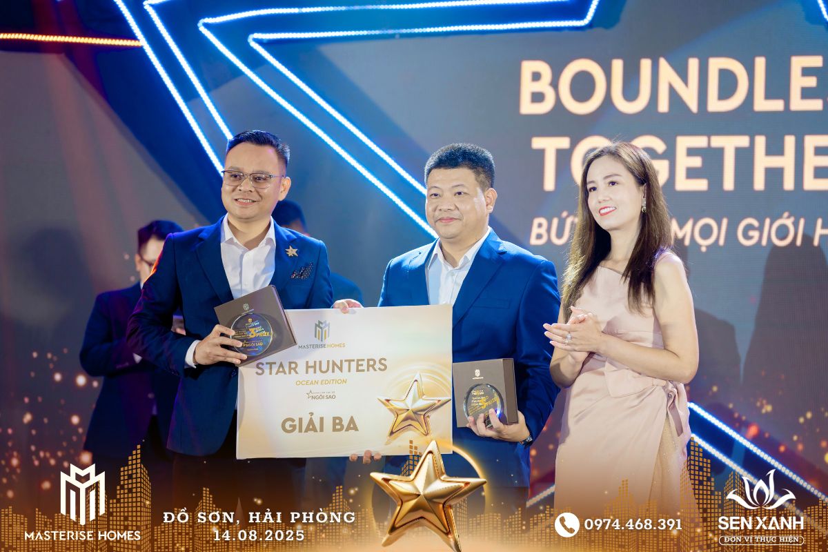 Tổ chức Gala Dinner 2025 - Masterise Homes - BOUNDLESS TOGETHER - Bứt phá mọi giới hạn Hoạt động trao giải trong chương trình