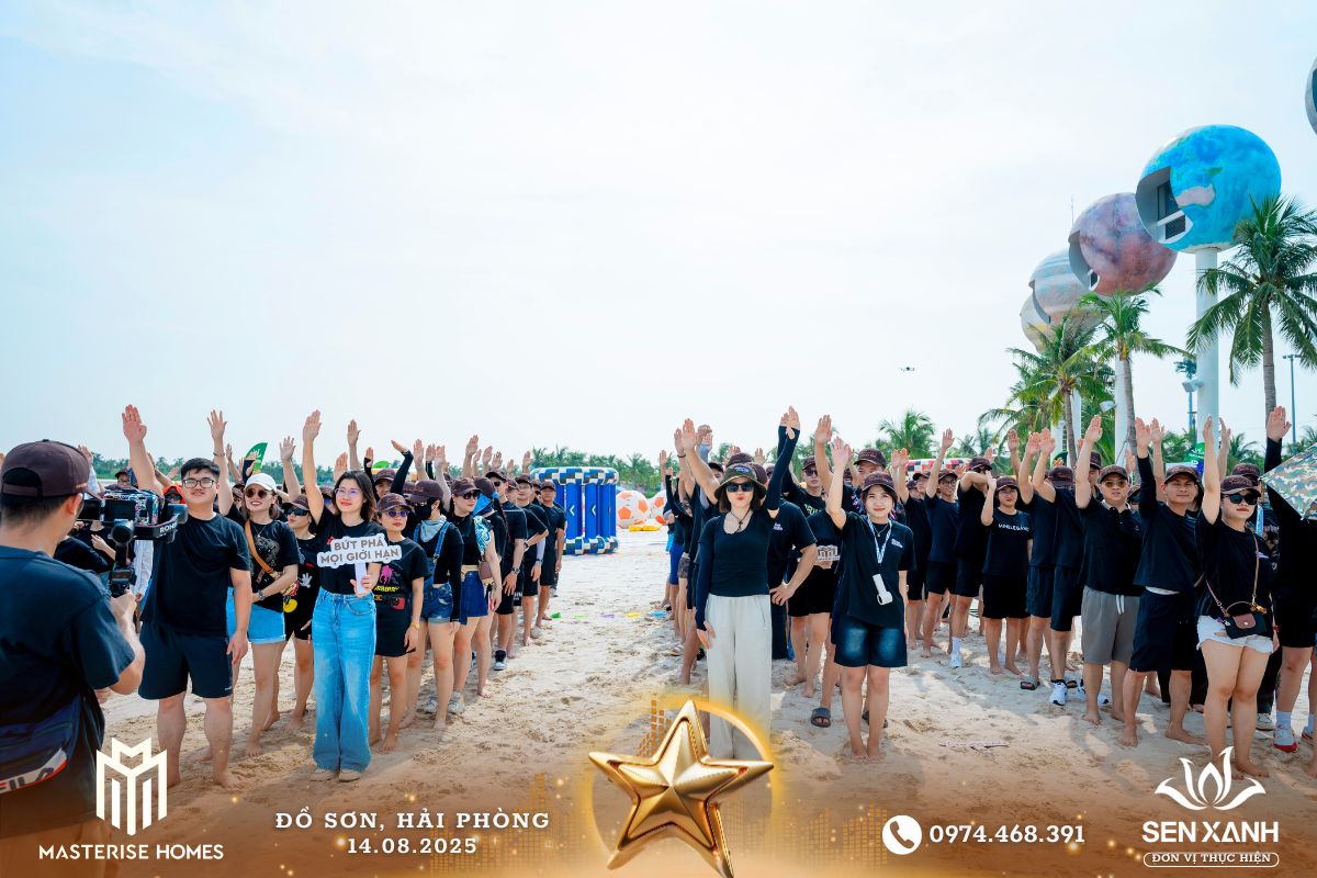 Tổ chức Teambuilding 2025 - Masterise Homes - Đồ Sơn Hải Phòng - Bứt phá giới hạn – Chinh phục đỉnh cao Không khí đầy vui vẻ