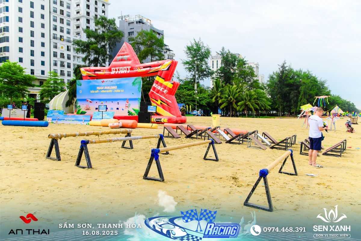 Tổ chức Teambuilding 2025 - An Thái - Sầm Sơn - Gắn kết - Vững bước - Vươn xa Khu vực chơi teambuilding