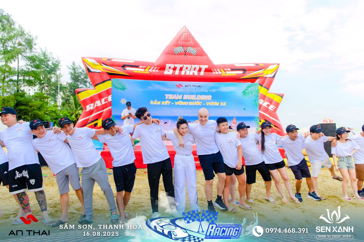 Tổ chức Teambuilding 2025 - An Thái - Sầm Sơn - Gắn kết - Vững bước - Vươn xa Mọi người cùng tham gia vui vẻ