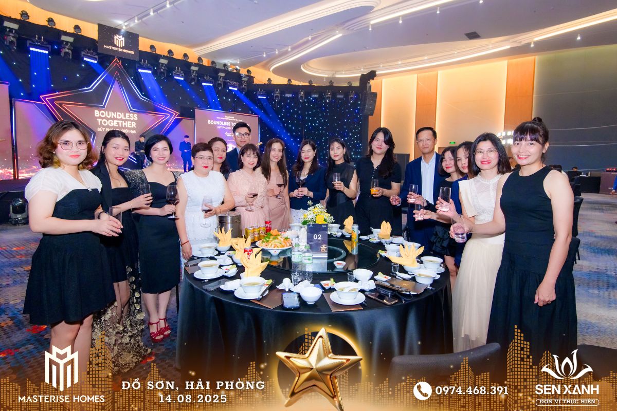 Tổ chức Gala Dinner 2025 - Masterise Homes - BOUNDLESS TOGETHER - Bứt phá mọi giới hạn Tiệc gala