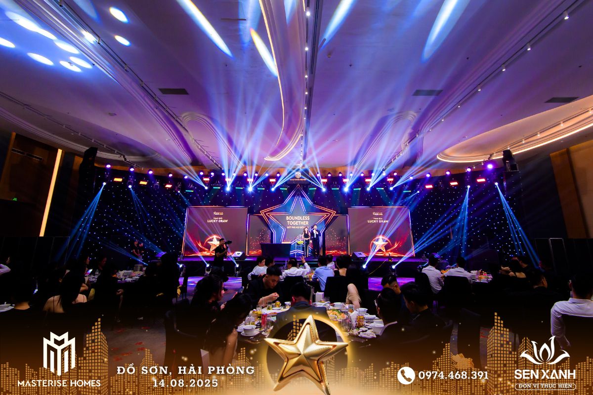 Tổ chức Gala Dinner 2025 - Masterise Homes - BOUNDLESS TOGETHER - Bứt phá mọi giới hạn Toàn cảnh sự kiện gala