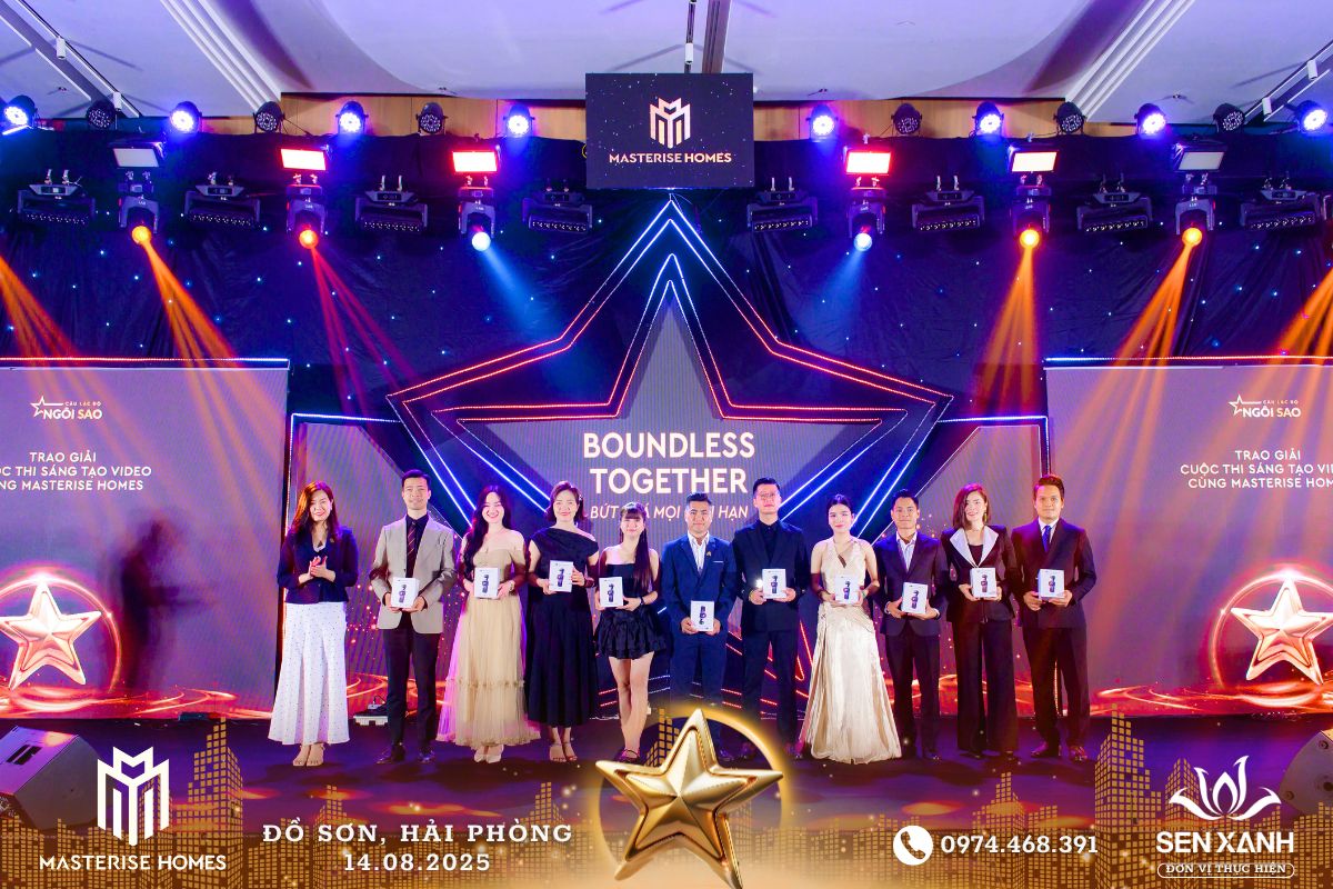 Tổ chức Gala Dinner 2025 - Masterise Homes - BOUNDLESS TOGETHER - Bứt phá mọi giới hạn Trao giải trong chương trình