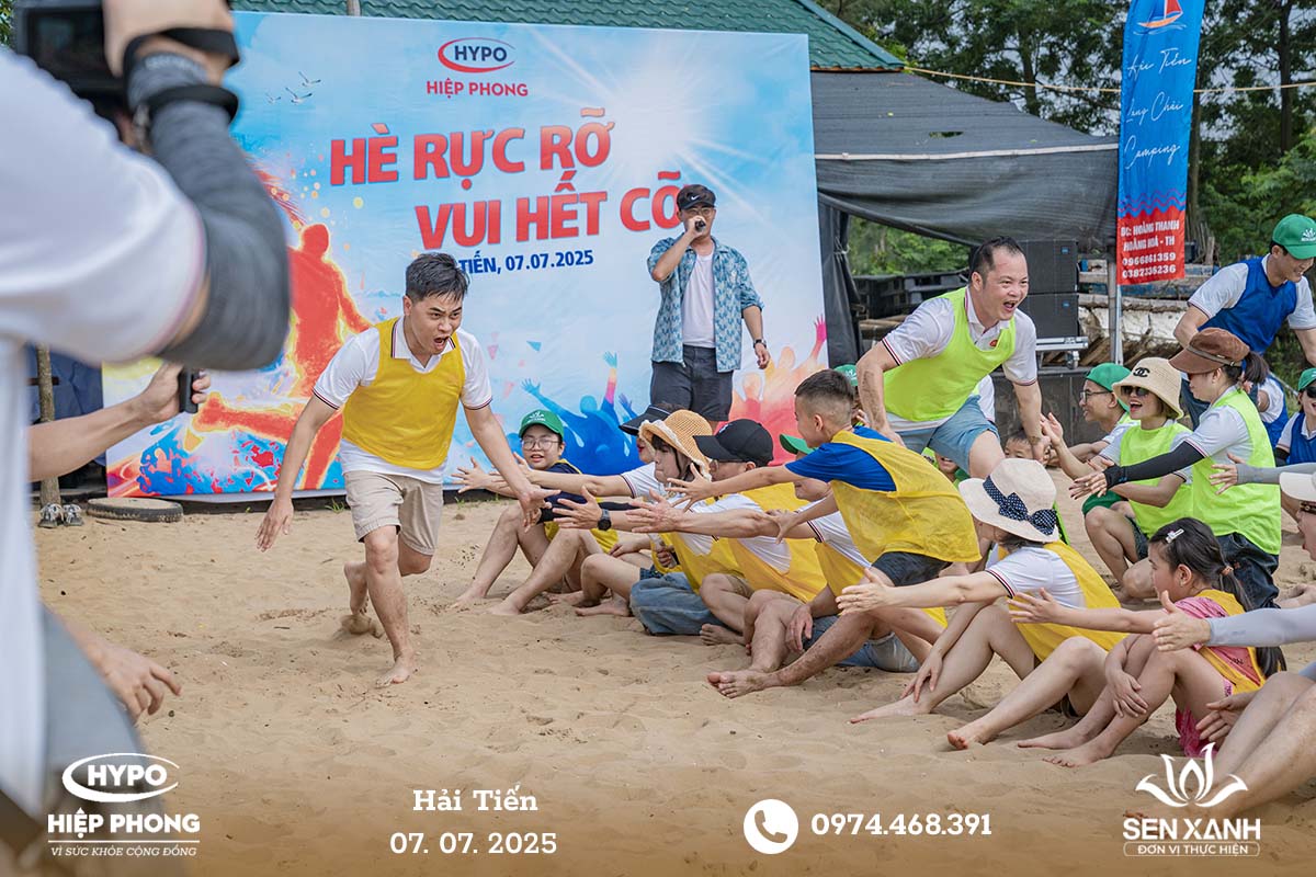 Tổ chức Teambuilding 2025 - Hypo Hiệp Phong - Hải Tiến - Hè rực rỡ – Vui hết cỡ Trò chơi bắt đầu với không khí vui nhộn