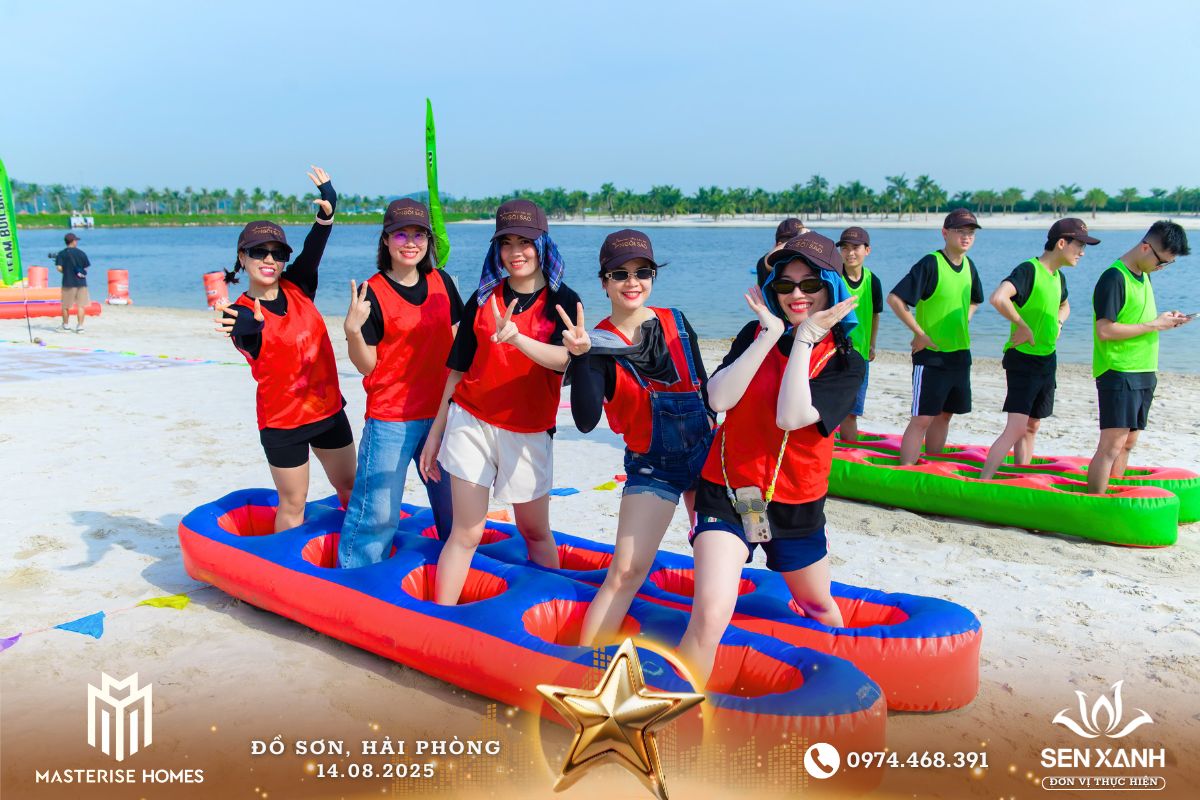 Tổ chức Teambuilding 2025 - Masterise Homes - Đồ Sơn Hải Phòng - Bứt phá giới hạn – Chinh phục đỉnh cao Trò chơi đôi hia khổng lồ