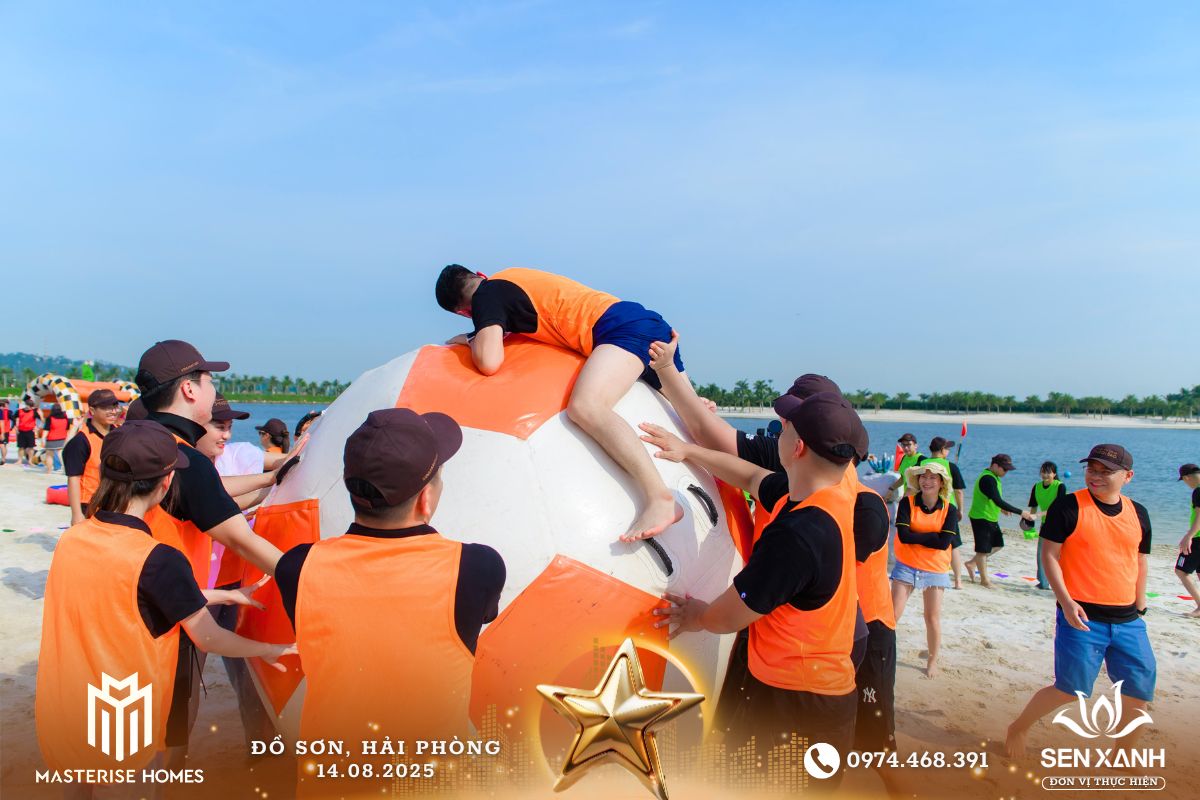 Tổ chức Teambuilding 2025 - Masterise Homes - Đồ Sơn Hải Phòng - Bứt phá giới hạn – Chinh phục đỉnh cao Trò chơi lăn bóng pháo khổng lồ