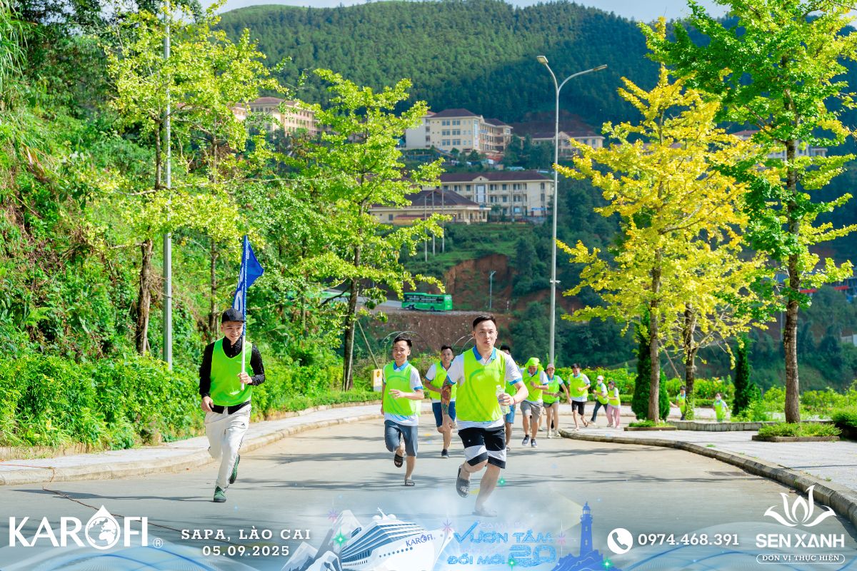 Tổ chức Teambuilding 2025 - Karofi Đoàn 1 - SaPa - Lào Cai - Cam kết vươn tầm - Đồng tâm đổi mới Cuộc chạy đua cự ly ngắn của từng đội