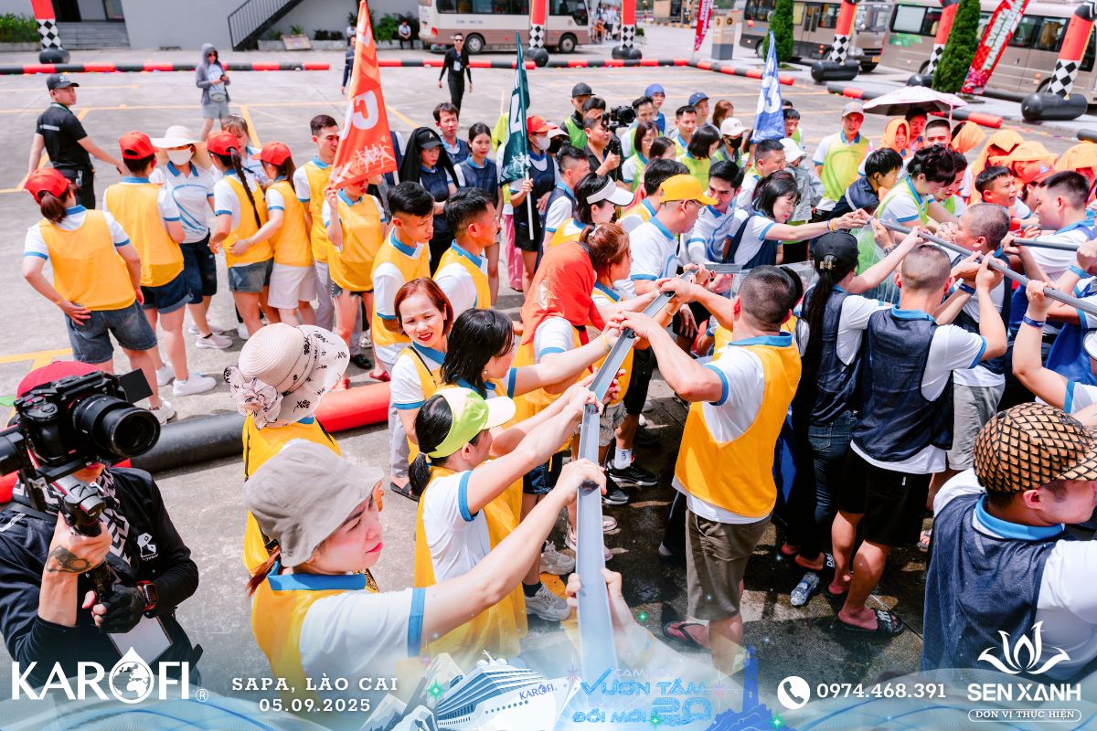 Tổ chức Teambuilding 2025 - Karofi Đoàn 1 - SaPa - Lào Cai - Cam kết vươn tầm - Đồng tâm đổi mới Nhiệm vụ mang tính đồng đội cao