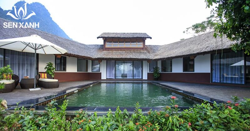 Top 20+ địa điểm tổ chức team building miền bắc hấp dẫn Serena Resort Kim Bôi nổi bật với suối khoáng nóng tự nhiên và cảnh quan núi rừng yên bình.