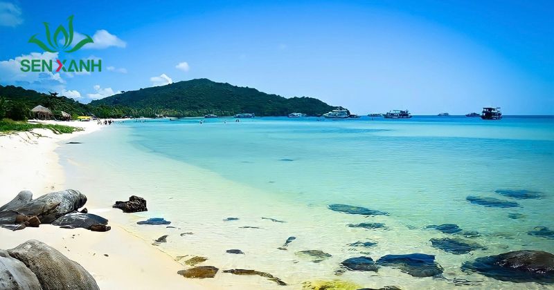Bãi Ông Lang mang vẻ đẹp mộc mạc, yên tĩnh, ít đông đúc, phù hợp với các chương trình team building nhẹ nhàng, thư giãn.