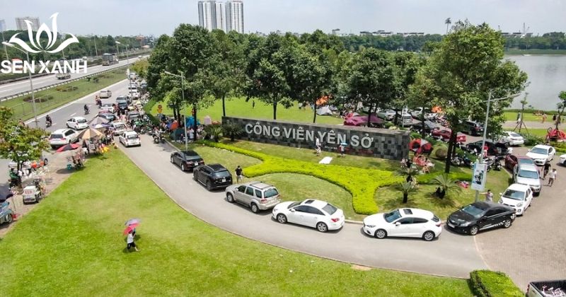 C&ocirc;ng vi&ecirc;n Y&ecirc;n Sở được xem l&agrave; &ldquo;l&aacute; phổi xanh&rdquo; của thủ đ&ocirc; với diện t&iacute;ch hơn 300ha