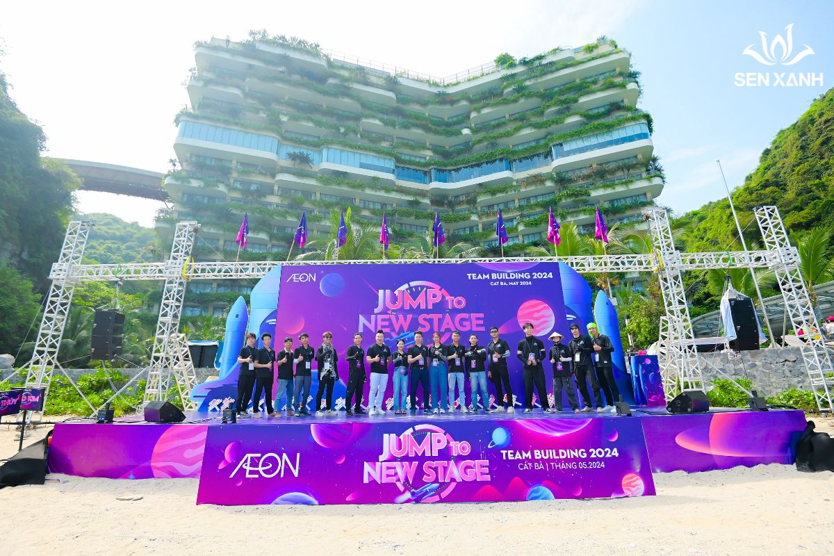 Đội ngũ nh&acirc;n sự teambuilding tại Sen Xanh