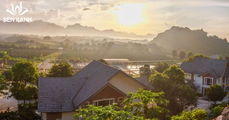 Khung cảnh tại l&agrave;ng sỏi đẹp hấp dẫn