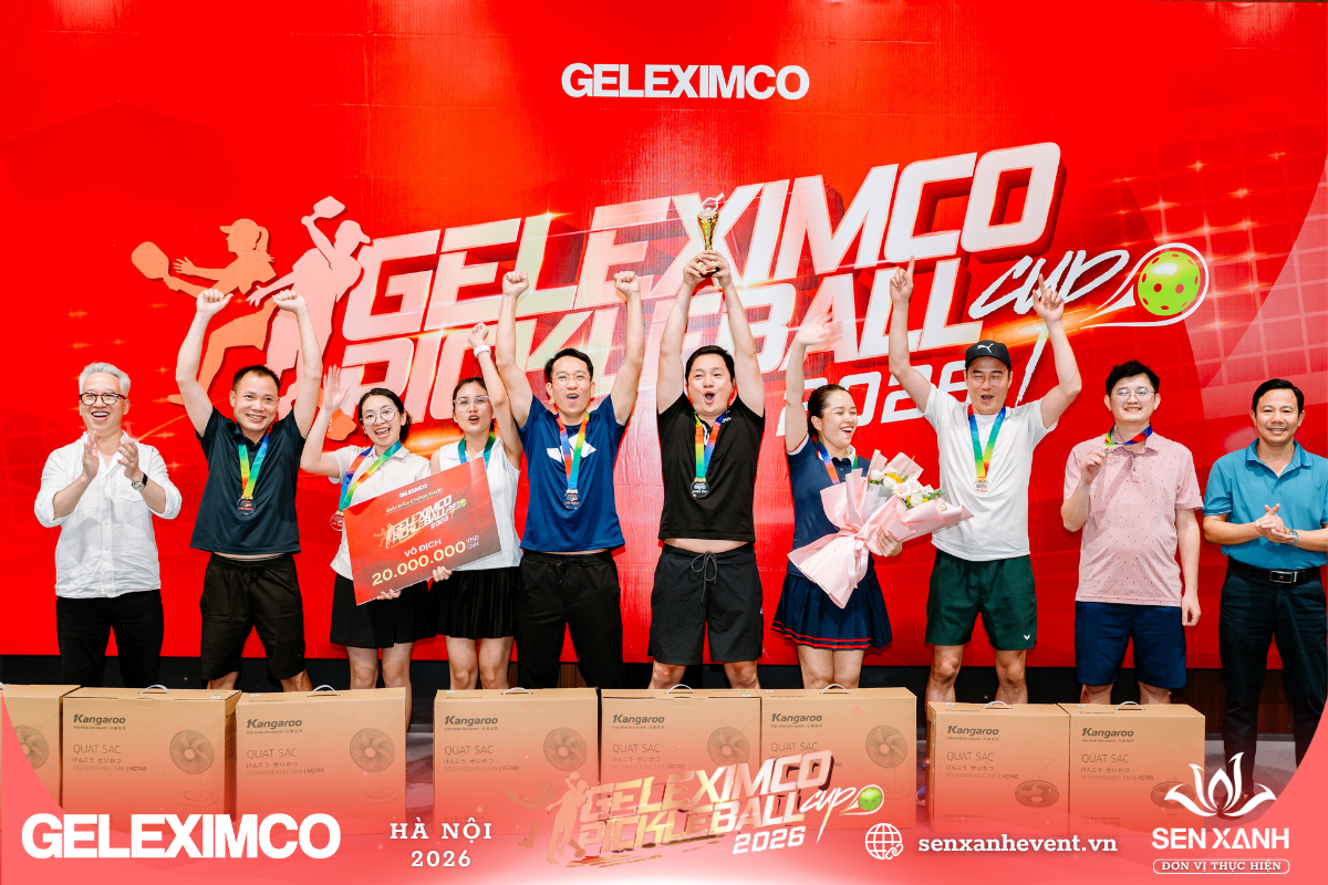 Lễ trao giải Geleximco Pickleball Cup 2026