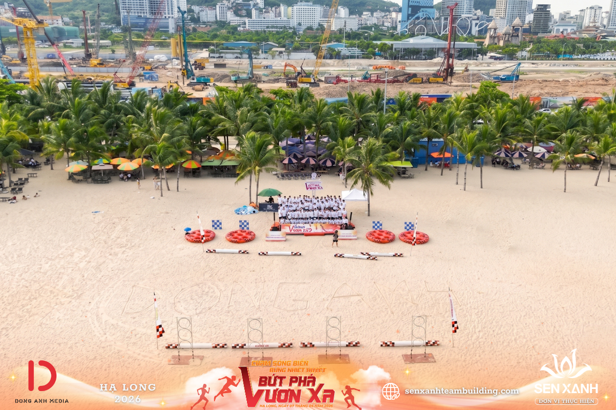 Ảnh chụp flycam chương trình teambuilding Đồng Anh Media Ảnh chụp flycam chương trình teambuilding Đồng Anh Media