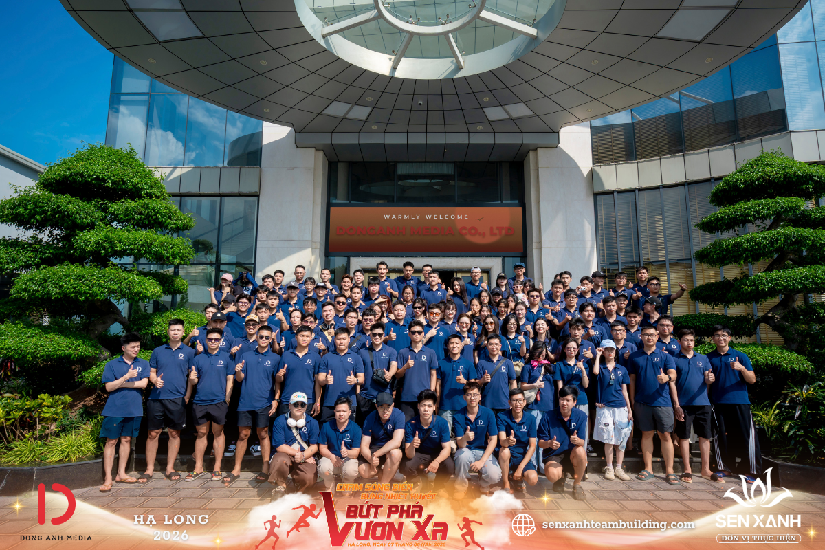 Tổ Chức Team Building 2026 - Đồng Anh Media - Chạm sóng biển bừng nhiệt huyết bứt phá vươn xa Tổ chức teambuilding Đồng Anh Media