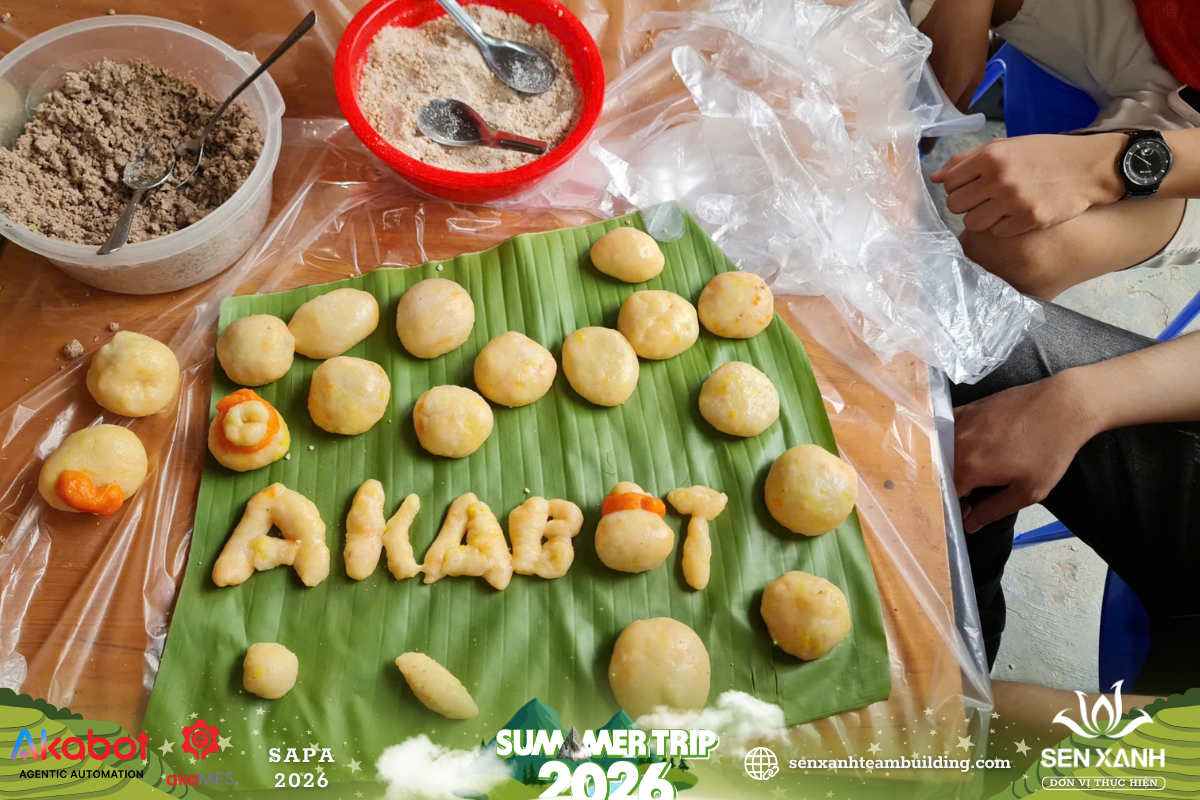 Nặn tạo hình bánh dày Teambuilding Akabot Nặn tạo hình bánh dày Teambuilding Akabot
